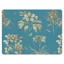 Etchings and Roses Blue Pimpernel Placemats