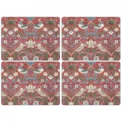 Morris Placemats Strawberry Thief Red Pimpernel Morris Placemats Strawberry Thief Red Pimpernel
