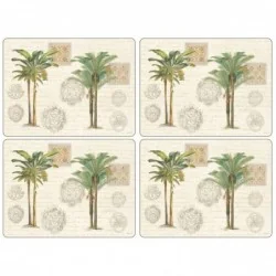 Vintage Palm Study Placemats by Pimpernel