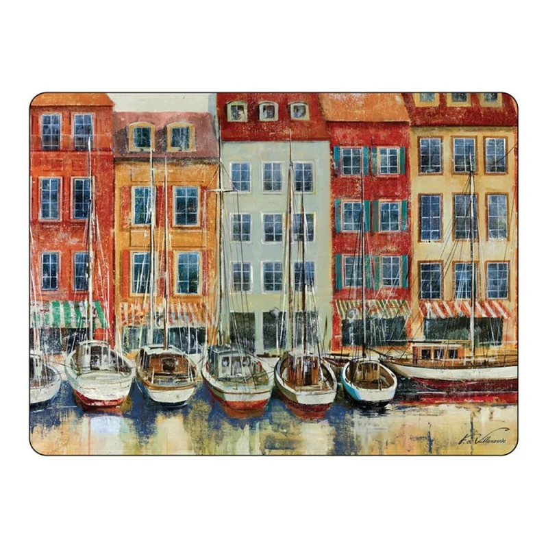Boat Scene Corkbacked Pimpernel Placemats