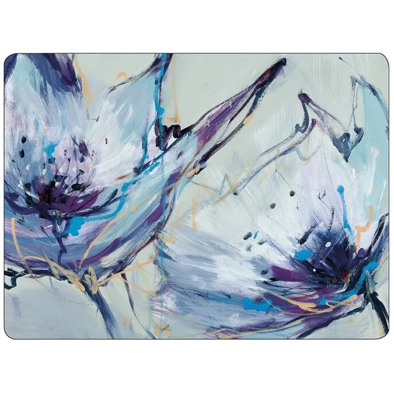 Blooms in Lilac Pimpernel Placemats Set Blooms in Lilac Pimpernel Placemats Set