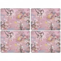 Floral Placemats Emerging Cork Backed Pimpernel