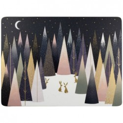 Sara Miller Frosted Pines Placemats Set