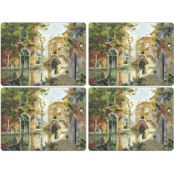 Cork Backed Pimpernel Placemats Venetian Scene set of 4
