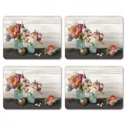 Jason Placemats French Cottage Bouquet All 4