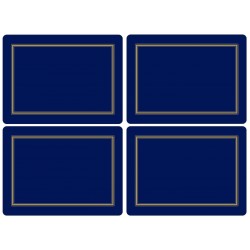 Classic Midnight Blue Placemats by Pimpernel set of 4