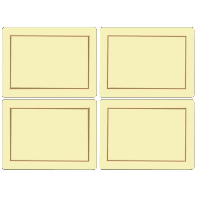 Classic Cream Pimpernel Placemats, Traditional, Rigid