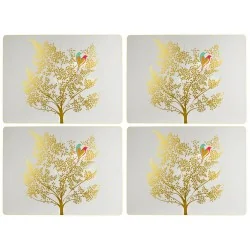 Gold bordered Chelsea by Sara Miller set of 4 placemats