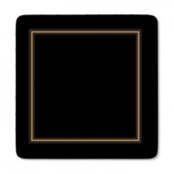 Black Classic Coasters by Pimpernel