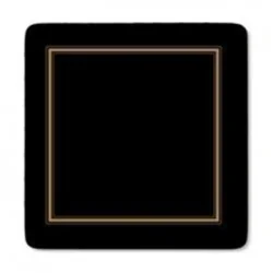Black Classic Coasters by Pimpernel