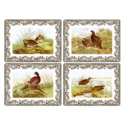 Spode Woodland Bird Placemats Corkbacked all 4 designs Spode Woodland Bird Placemats Corkbacked all 4 designs