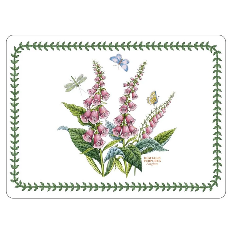 Botanic Garden Placemats Foxglove design Botanic Garden Placemats Foxglove design