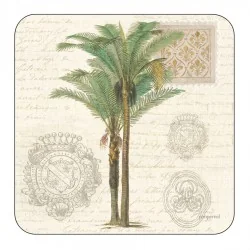 Pimpernel Vintage Palm Study coaster