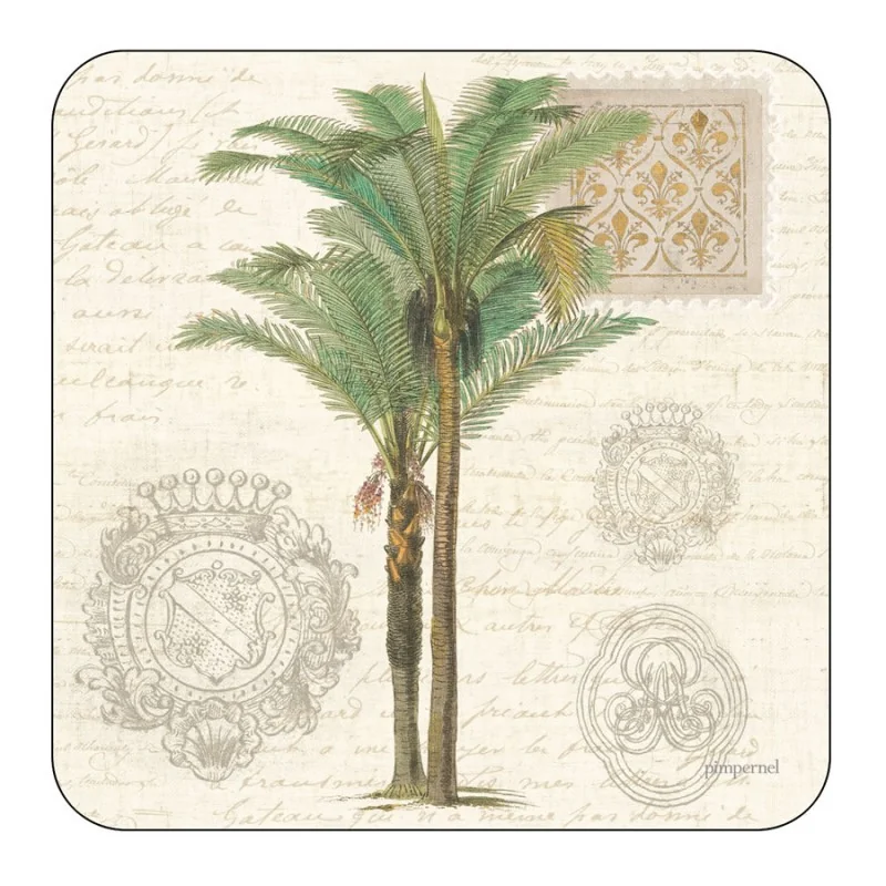 Pimpernel Vintage Palm Study coaster