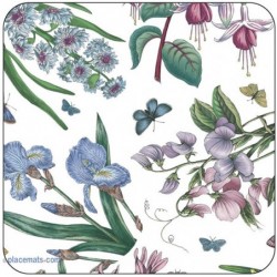 Botanic Garden Chintz Floral Coaster Set