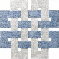 Bodrum placemats, Ice Blue-Granite square Celtic range made from vinyl.