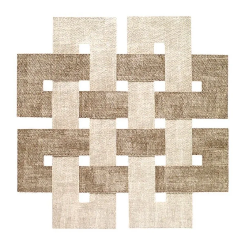Bodrum placemats, square Celtic range in the Sand-Birch color design made from vinyl. Bodrum placemats, square Celtic range in the Sand-Birch color design made from vinyl.