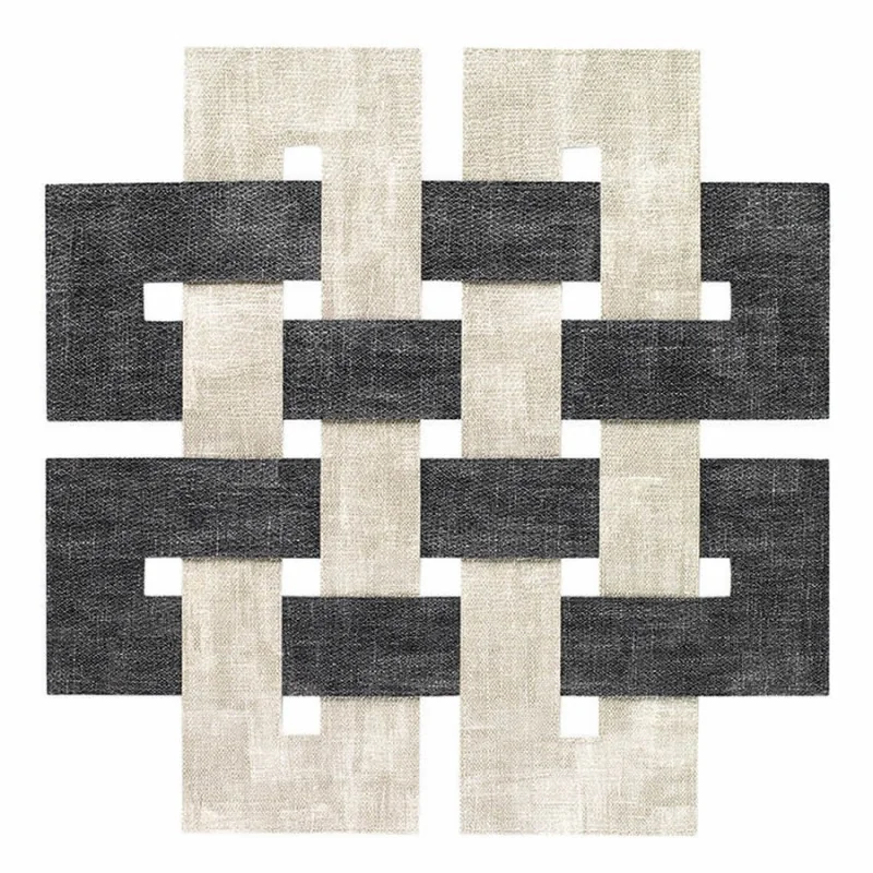 Bodrum placemats, square Celtic range in the Smoke-Granite color design made from vinyl. Bodrum placemats, square Celtic range in the Smoke-Granite color design made from vinyl.