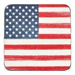 American Flag coaster red white and blue by Pimpernel