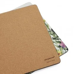 Cork base view of Colorful Wildflowers floral place mats by Pimpernel