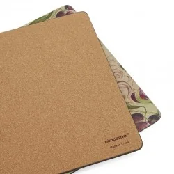 Cork backed view of Olive Orchard place mats by Pimpernel