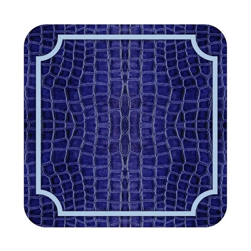 Pimpernel Blue Croc Drinks Coaster Set