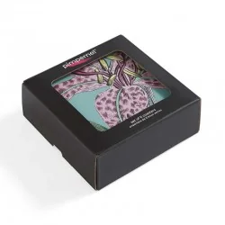 Gift boxed drinks coaster set of 6 Botanic Garden Flora & Fauna