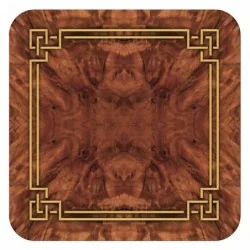 Walnut Burlap Pimpernel Coasters