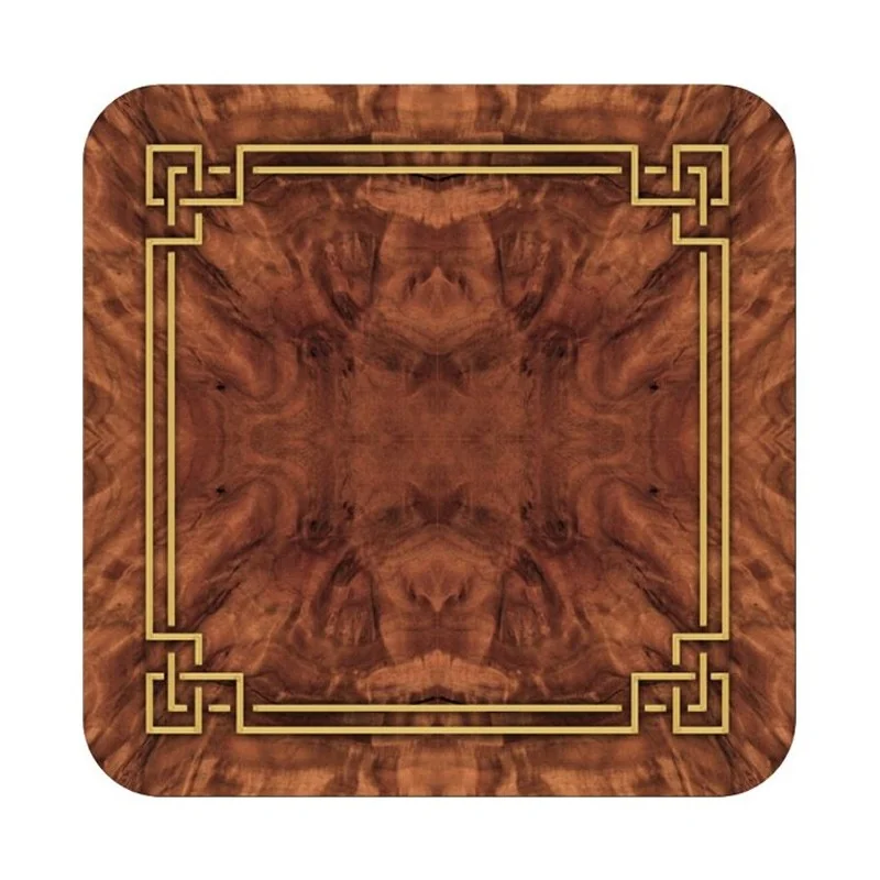 Walnut Burlap Pimpernel Coasters