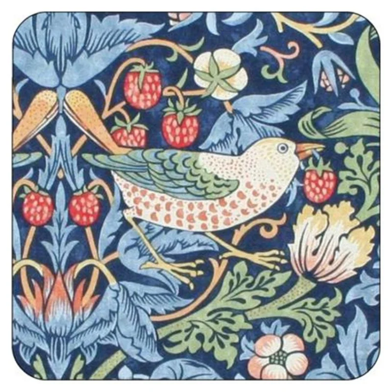 Pimpernel Strawberry Thief Blue Morris Coasters